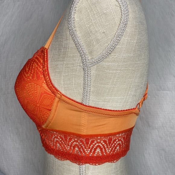 Lace Bralette Set in Orange and Purple - Picture 5 of 8